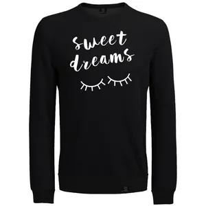 سویشرت زنانه 27 مدل Sweet Dreams کد B06 رنگ مشکی