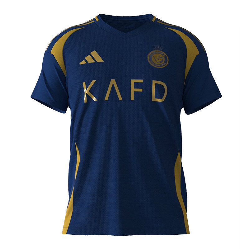 ست تی شرت و شلوارک ورزشی مردانه مدل النصر عربستان Away 2025