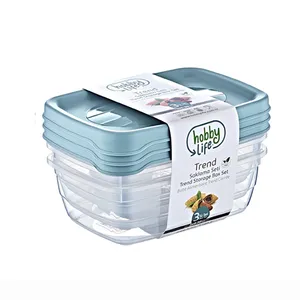 ظرف نگهدارنده هوبی لایف مدل Trendbox مجموعه 3 عددی