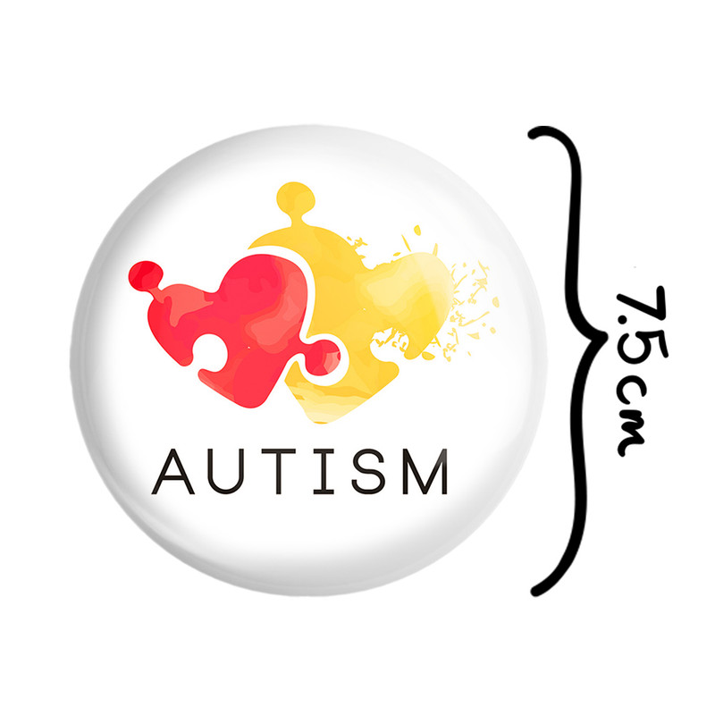 آینه جیبی خندالو طرح اتیسم Autism مدل تاشو کد 26730