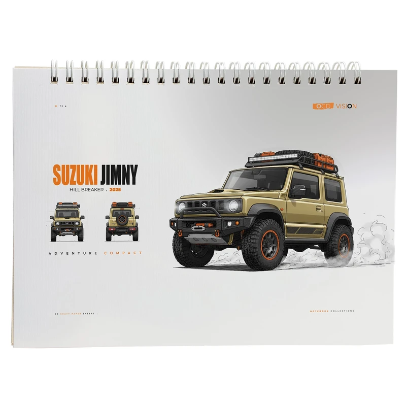 دفتر طراحی 60 برگ مدل ماشین