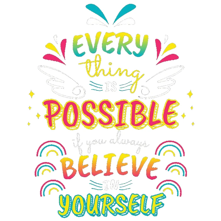 استیکر پارچه و لباس پاد آفرین مدل نوشته کد DKST428