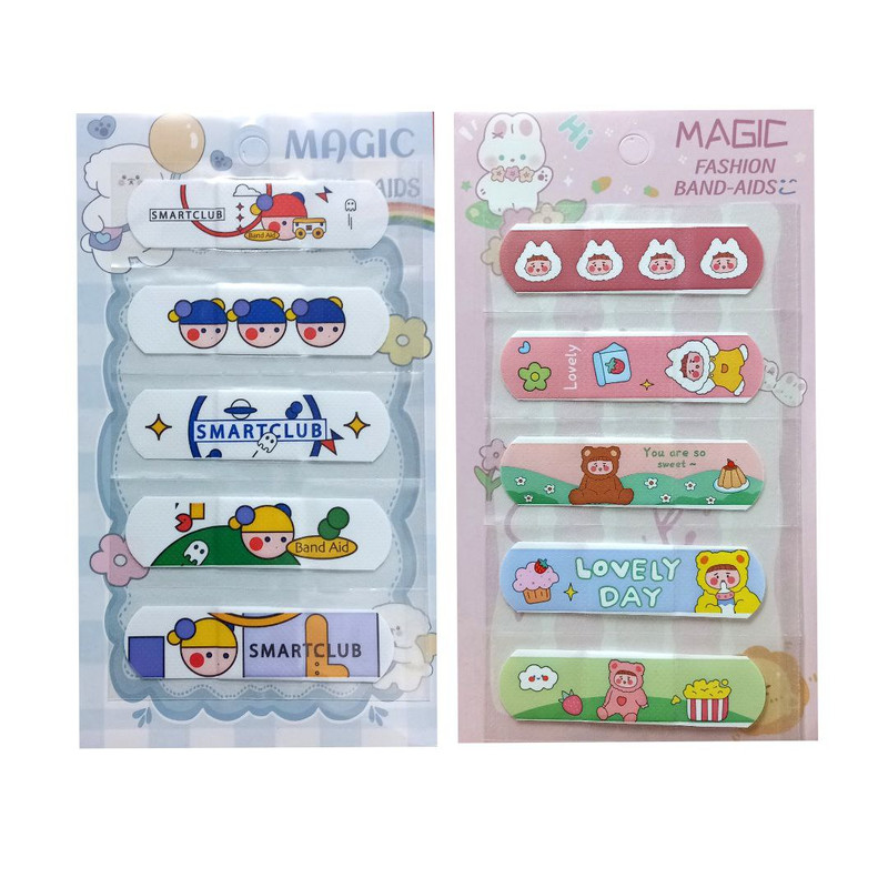 چسب زخم مدل  فانتزی طرح بچه و کارتونی مجموعه 10 عددی