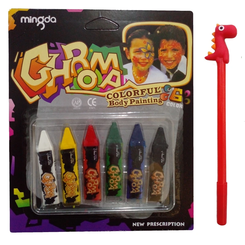 رنگ گریم کد CF6 به همراه مداد بینهایت مجموعه 6 عددی