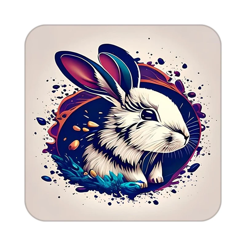 زیر لیوانی کاکتی طرح حیوانات رنگی مدل mp26731