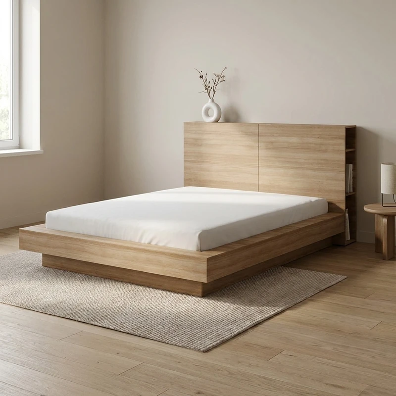 تخت خواب دونفره اسمردیس مدل R123-MDF سایز 200*160