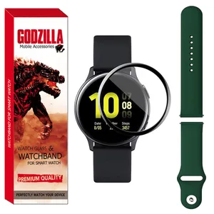 محافظ صفحه نمایش گودزیلا مدل GS-Sili-DK مناسب برای ساعت هوشمند سامسونگ Active 2 44mm به همراه بند