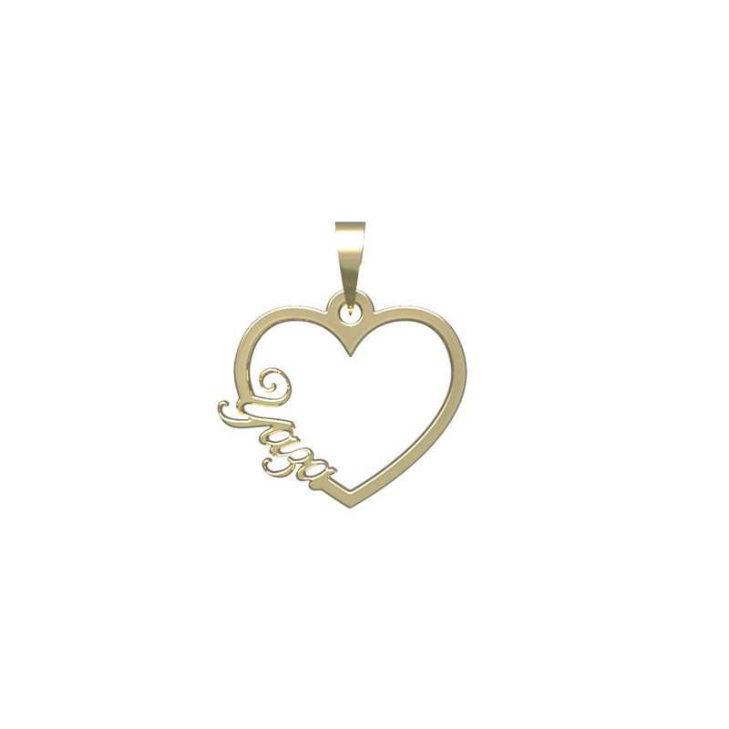 آویز گردنبند طلا 18 عیار زنانه مدوپد مدل اسم یازا yaza کد PB1-10240