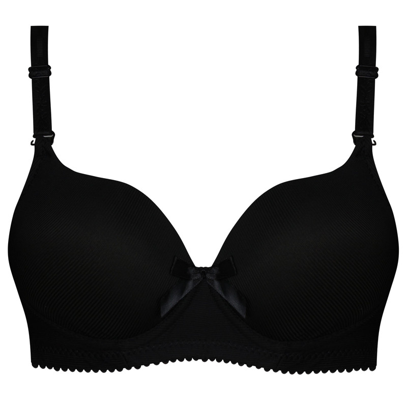 ست شورت و سوتین زنانه پدلی مدل بند متحرک فنردار کد 5126-P133 رنگ مشکی