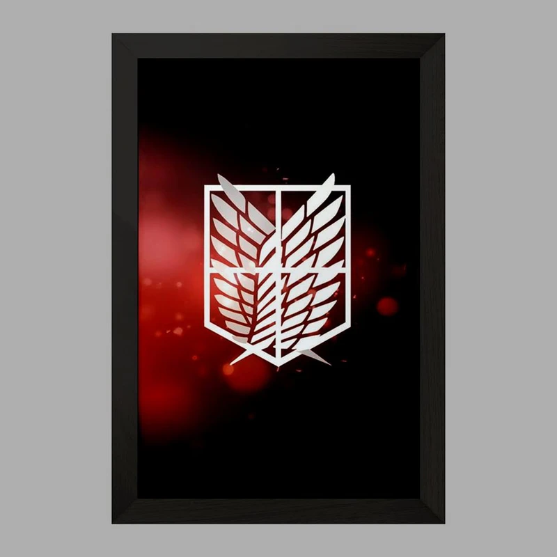 تابلو خندالو مدل بال آزادی انیمه اتک آن تایتان Attack on Titan  کد 10971