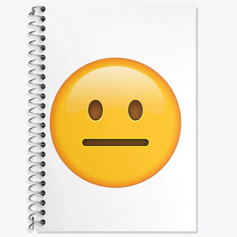 دفتر زبان 50 برگ خندالو مدل سه خط طرح ایموجی کد 24697