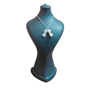 گردنبند زنانه مدل مروارید بادام زمینی