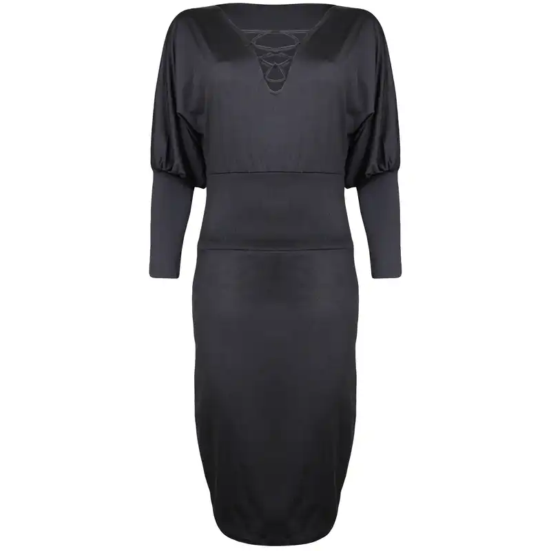 پیراهن زنانه ماییلدا مدل 4345-100555 رنگ مشکی