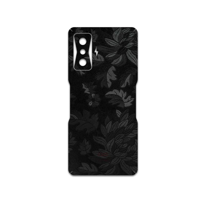 برچسب پوششی ماهوت مدل Black-Wildflower مناسب برای گوشی موبایل شیائومی Redmi K50 Gaming