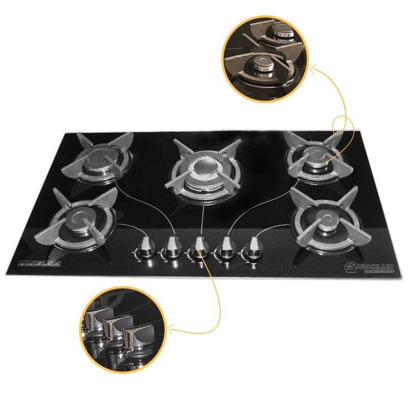 اجاق گاز صفحه ای آذرلوکس مدل G05NE-C14B