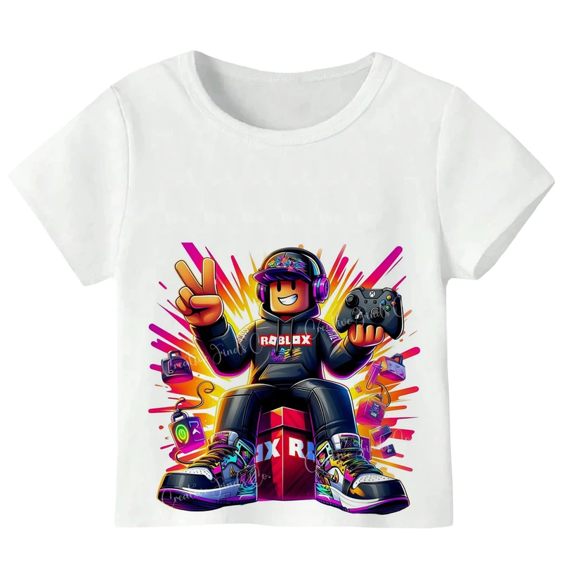 تی‌شرت آستین کوتاه پسرانه مدل W273 طرح ماینکرفت