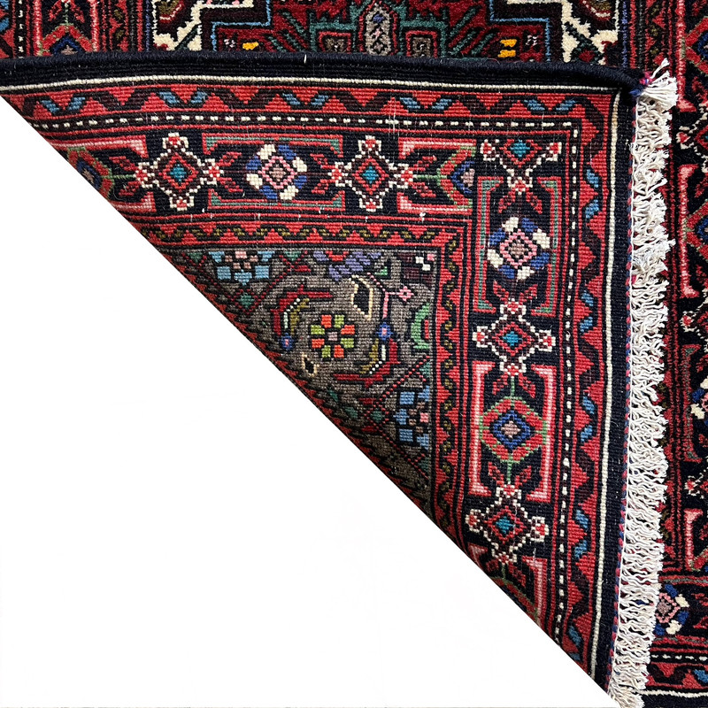 فرش دستبافت ۰.۵ متری مدل زنجان زمینه کرم