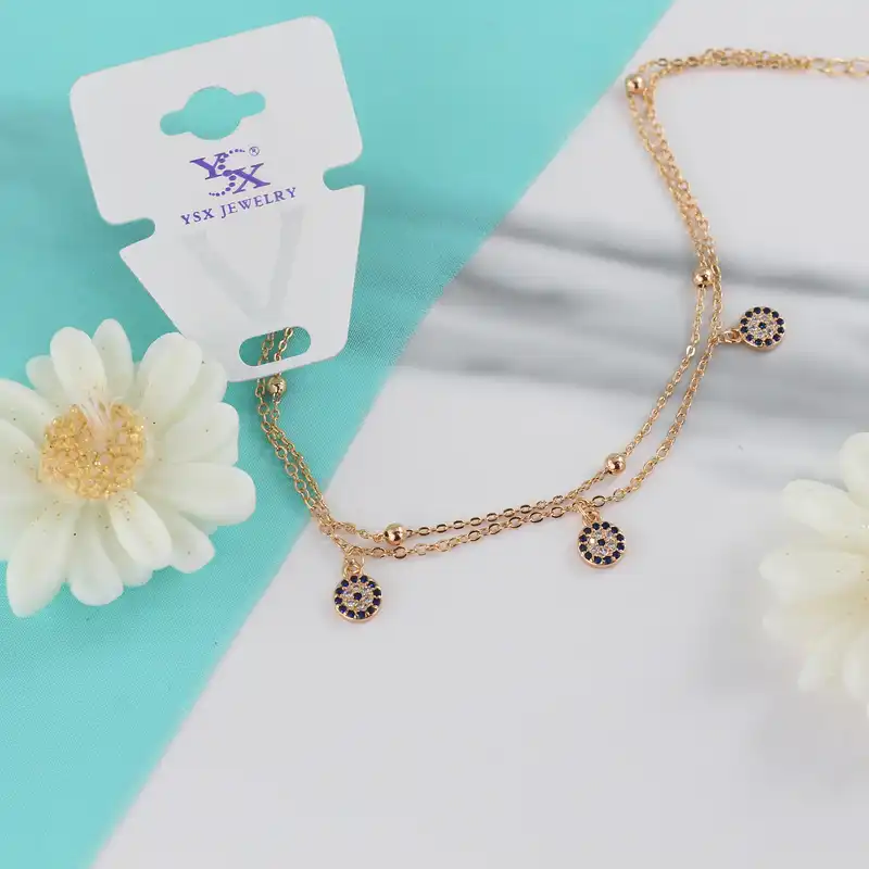 پابند زنانه وای اس ایکس مدل چشم نظر کد M161