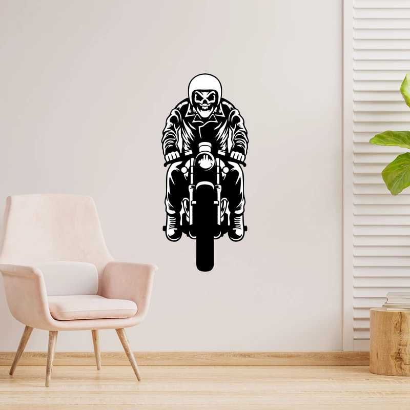 دیوارکوب طرح اسکلت موتور سوار مدل A1701-2660