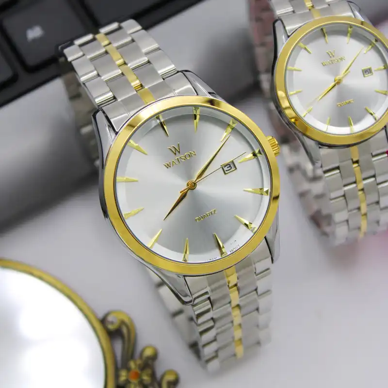 ست ساعت مچی عقربه ای زنانه و مردانه مدل 1104