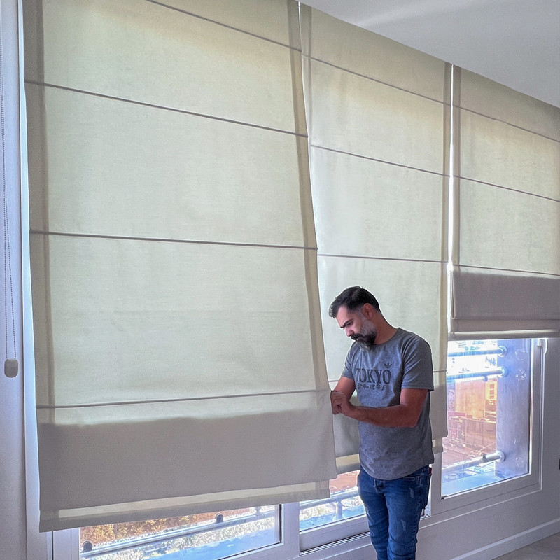 پرده مدل رومن مخمل مدرن سایز 130x220 سانتی متر
