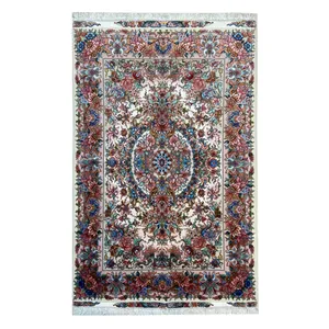 فرش دستباف ذرع و نیم مدل خطیبی کد 51362