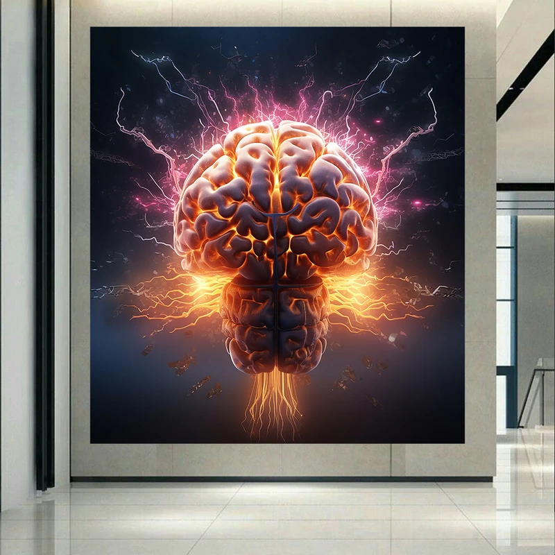 پوستر طرح مخمل مغز مدل قدرت ذهن کد PD130393
