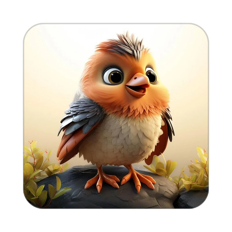 زیر لیوانی کاکتی طرح حیوانات کارتونی مدل mp28775