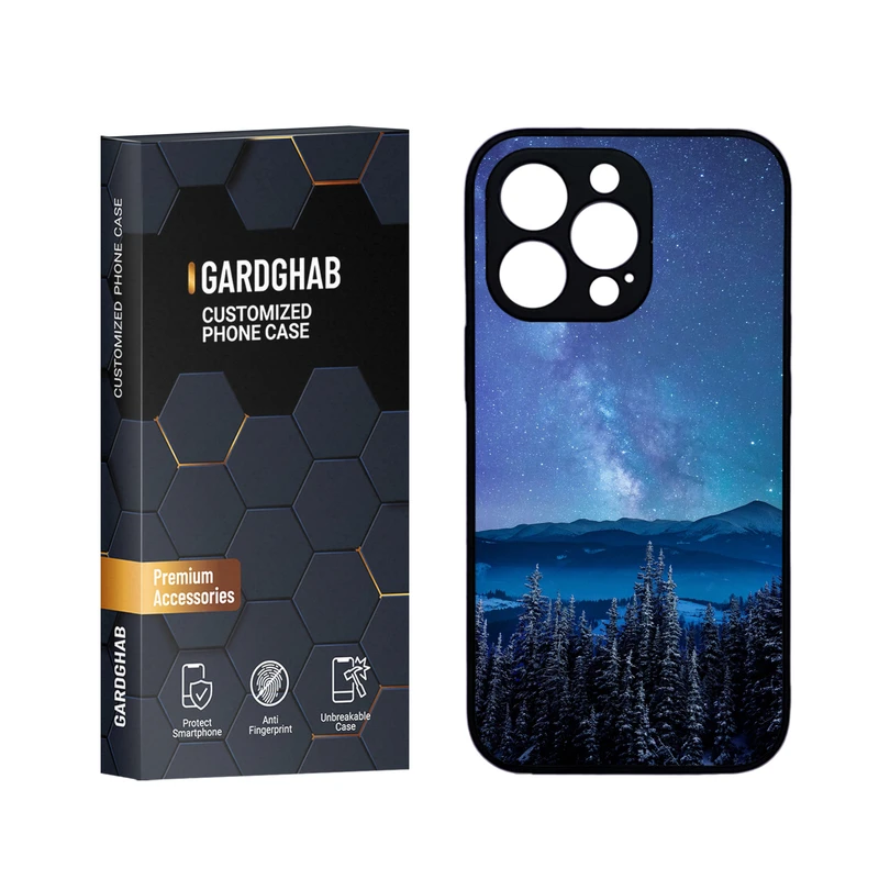 کاور گارد قاب مدل دورژله ای منظره و طبیعت مناسب برای گوشی موبایل اپل  iPhone 13 Pro