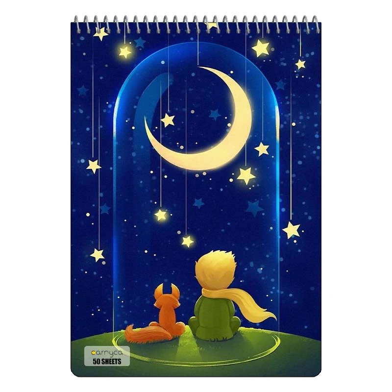 دفتر نقاشی 50 برگ سیمی کارنیکا طرح شازده کوچولو The Little Prince کد 18350