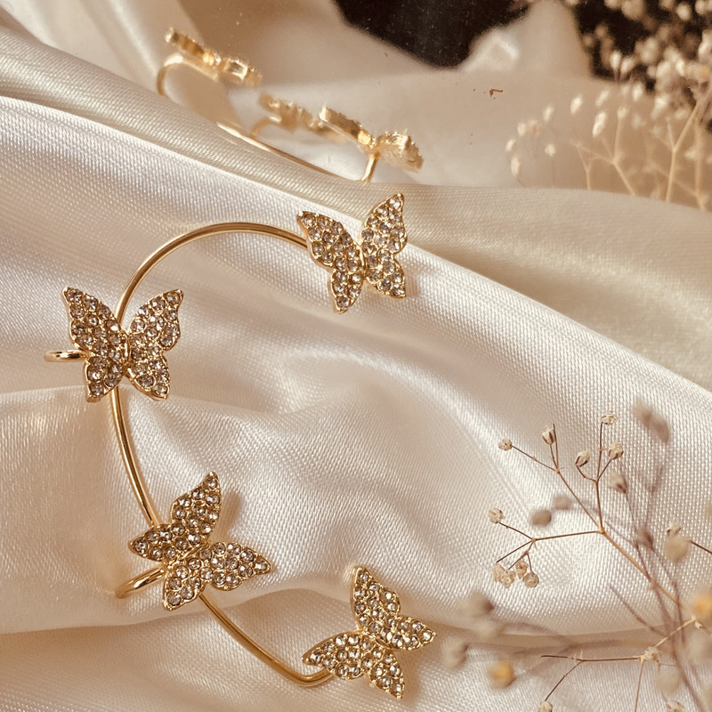 پیرسینگ گوش زنانه مدل پروانه ایرکاف