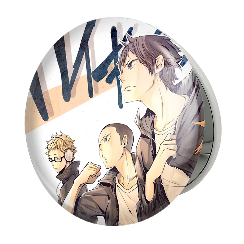 آینه جیبی خندالو طرح تیم کاراسونو انیمه هایکیو Haikyu مدل تاشو کد 17742 