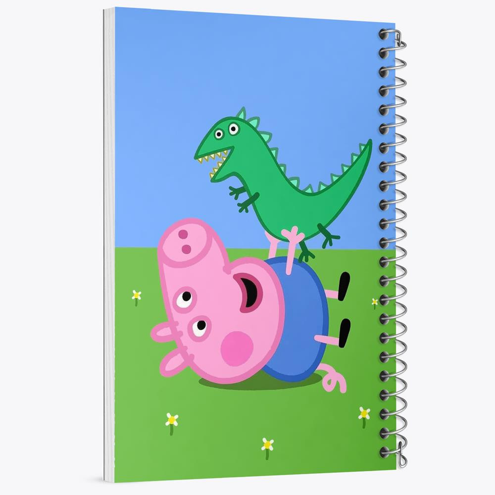 دفتر مشق 50 برگ خندالو مدل جورج انیمیشن پپا پیگ Peppa pig کد 22072