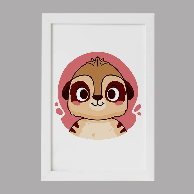 تابلو خندالو مدل میرکت حیوانات بامزه کد 37137