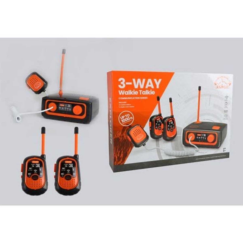بیسیم اسباب بازی مدل Walkie talkie 3-way مجموعه 3 عددی