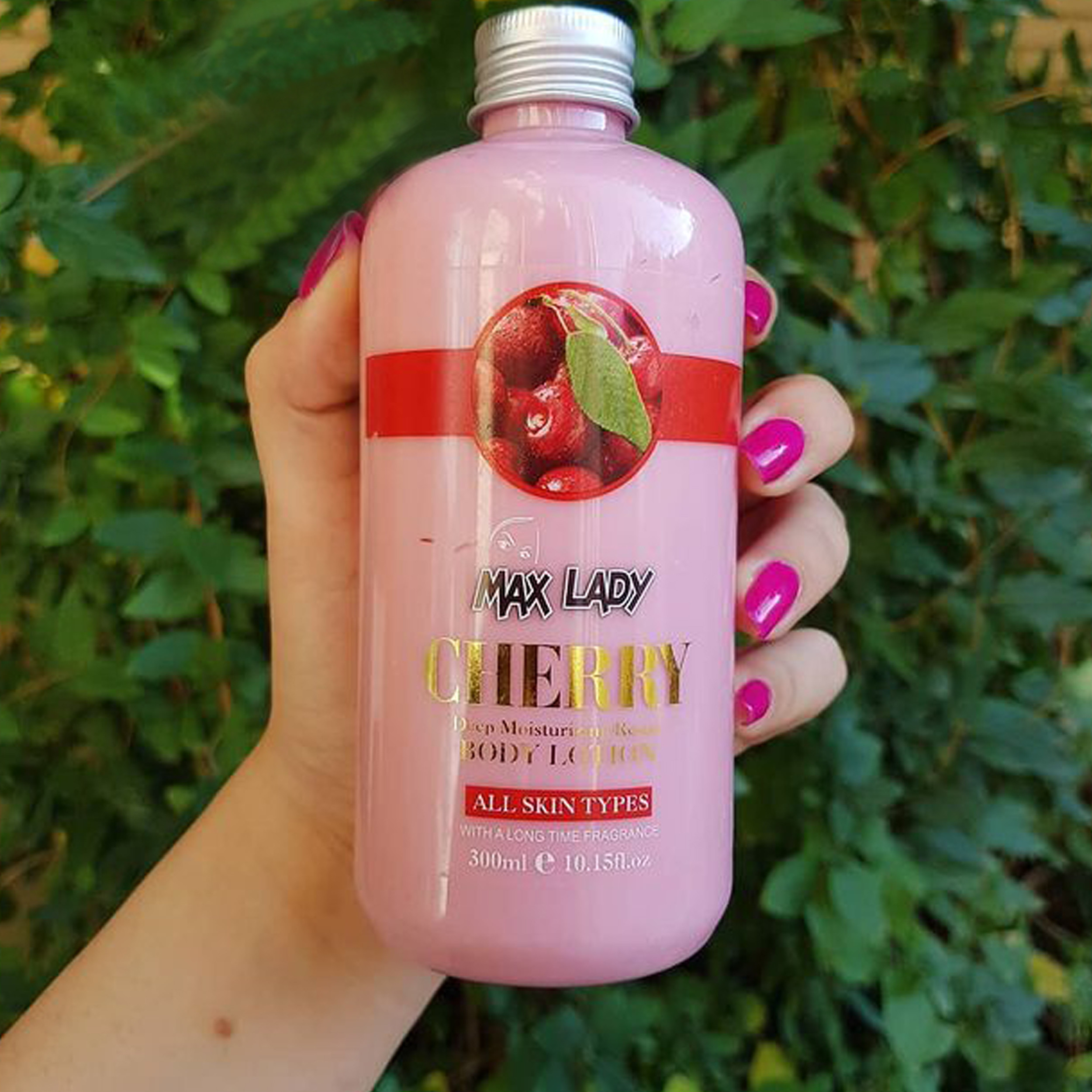 لوسیون بدن مکس لیدی مدل CHERRY حجم 300 میلی لیتر لوسیون بدن مکس لیدی مدل CHERRY حجم 300 میلی لیتر