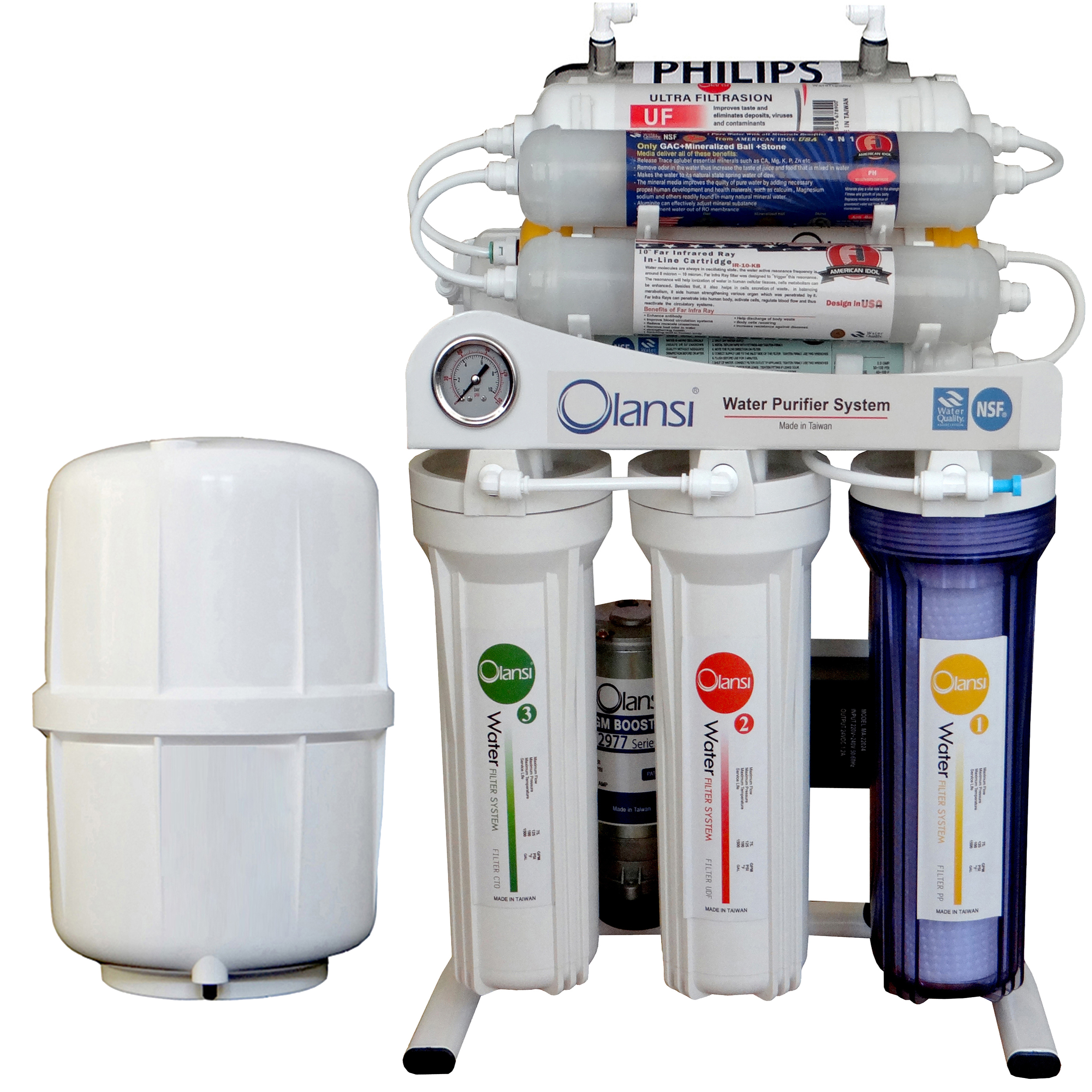 دستگاه تصفیه کننده آب اولانسی مدل REVERSE OSMOSIS AT7950 به همراه فیلتر مجموعه 4 عددی
