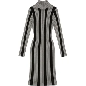 پیراهن بافتنی یقه اسکی زنانه مدل Elsaw