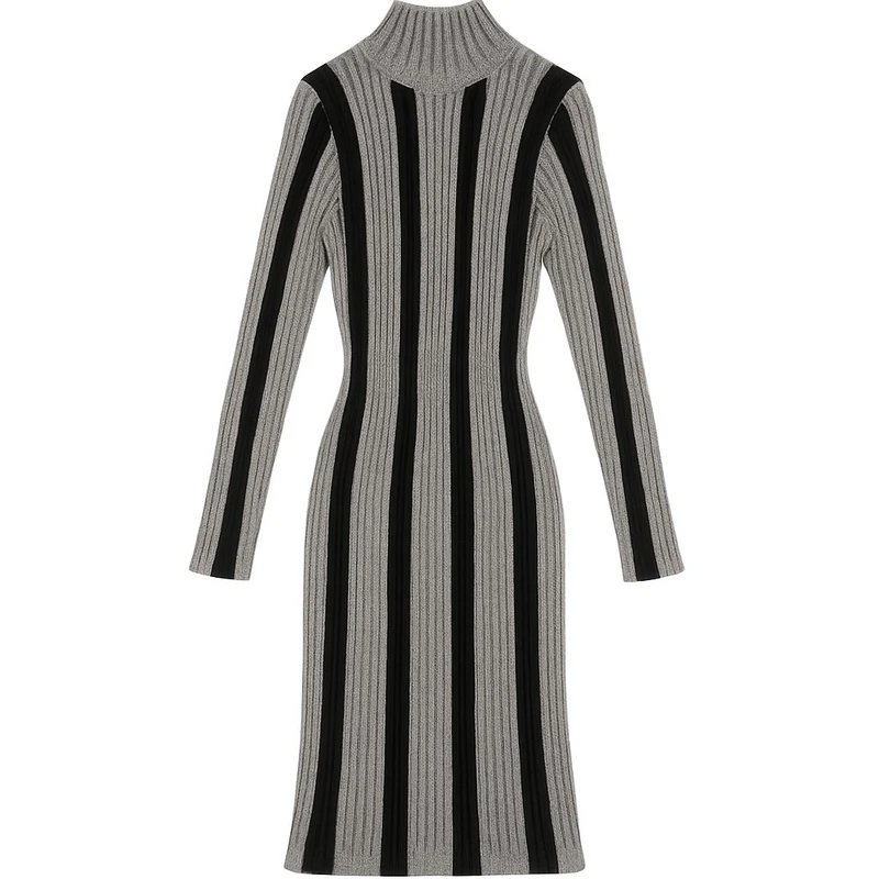 پیراهن بافتنی یقه اسکی زنانه مدل Elsaw