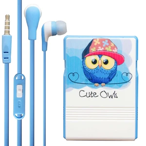 هندزفری طرح فانتزی جغد مدل Cute-Owl-MC-135 به همراه کیف هندزفری