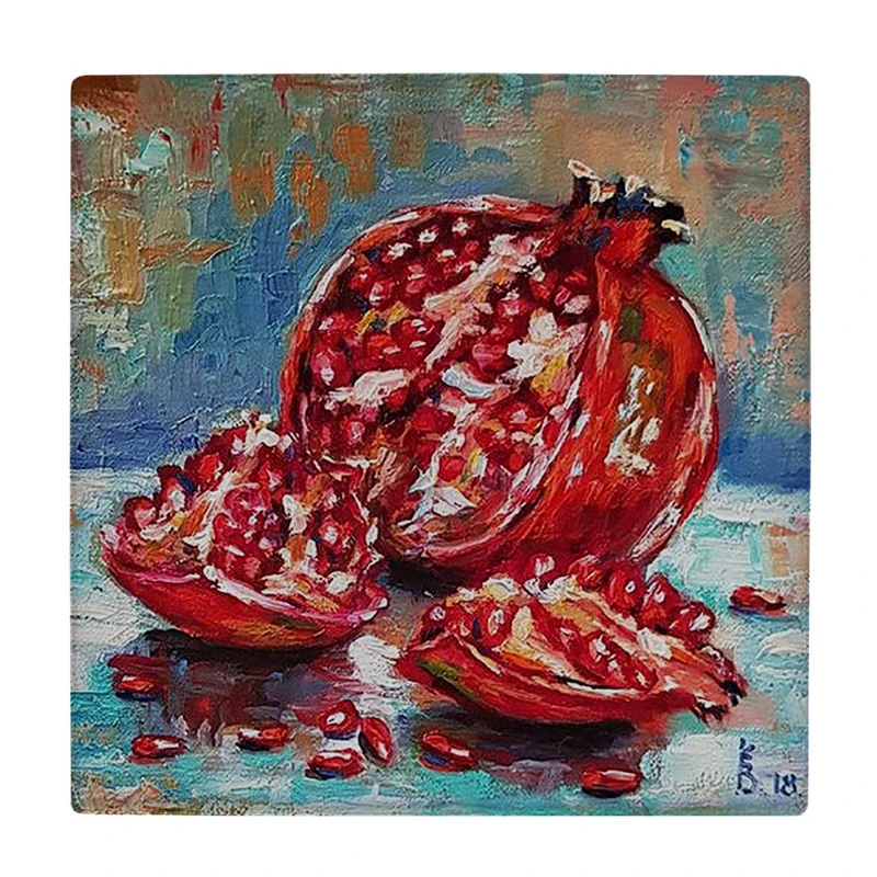 زیر لیوانی  طرح نقاشی انار کد    5930825_4782