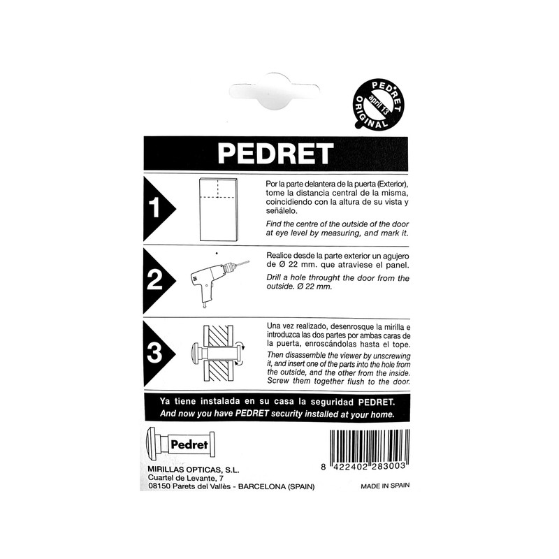 چشمی درب پِدرِت مدل BEN-D