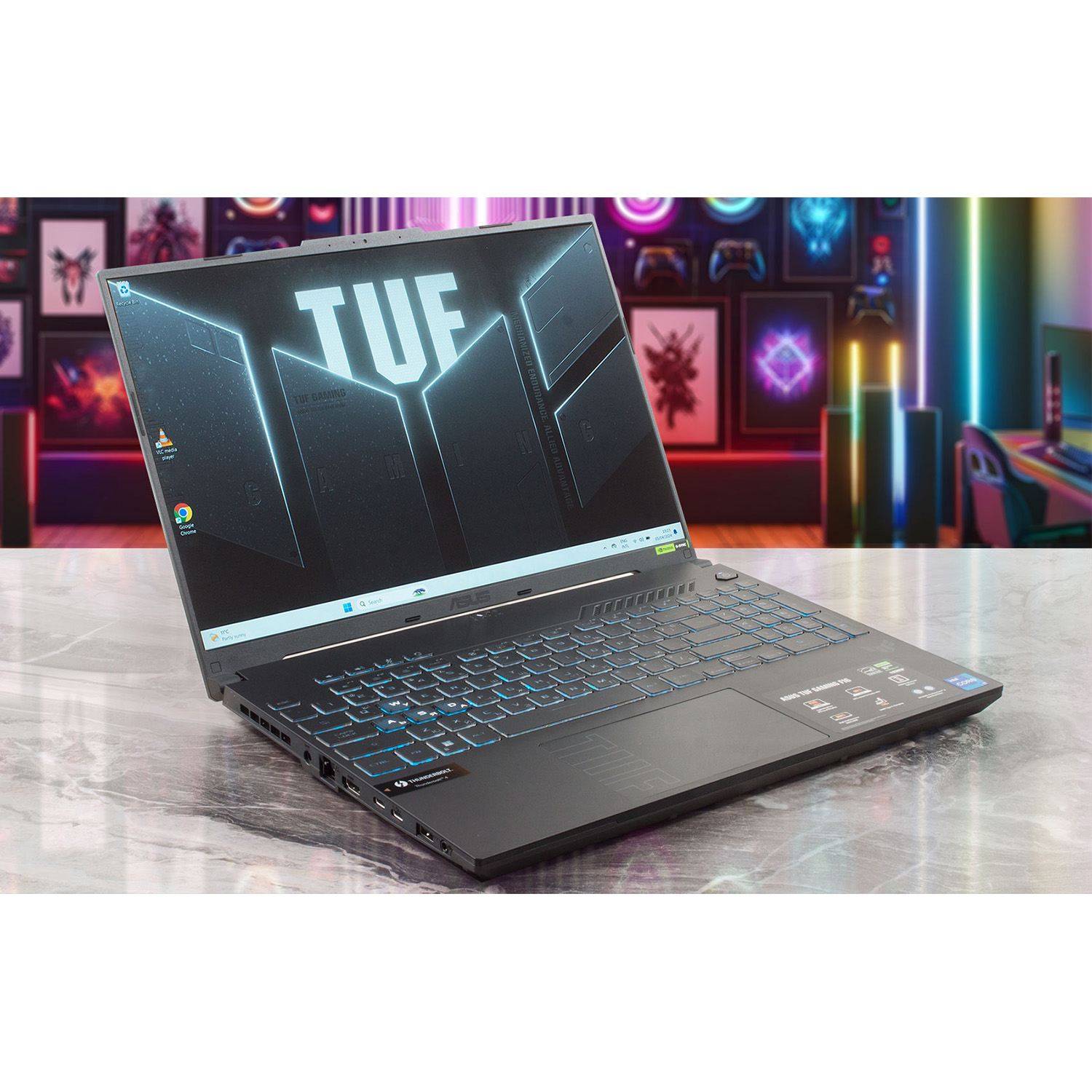 لپ تاپ 16 اینچی ایسوس مدل TUF Gaming F16 FX607VJ-RL078-Core 5 210H-16GB DDR4 3200MHz-512GB SSD-RTX3050 6GB-WUXGA 144Hz