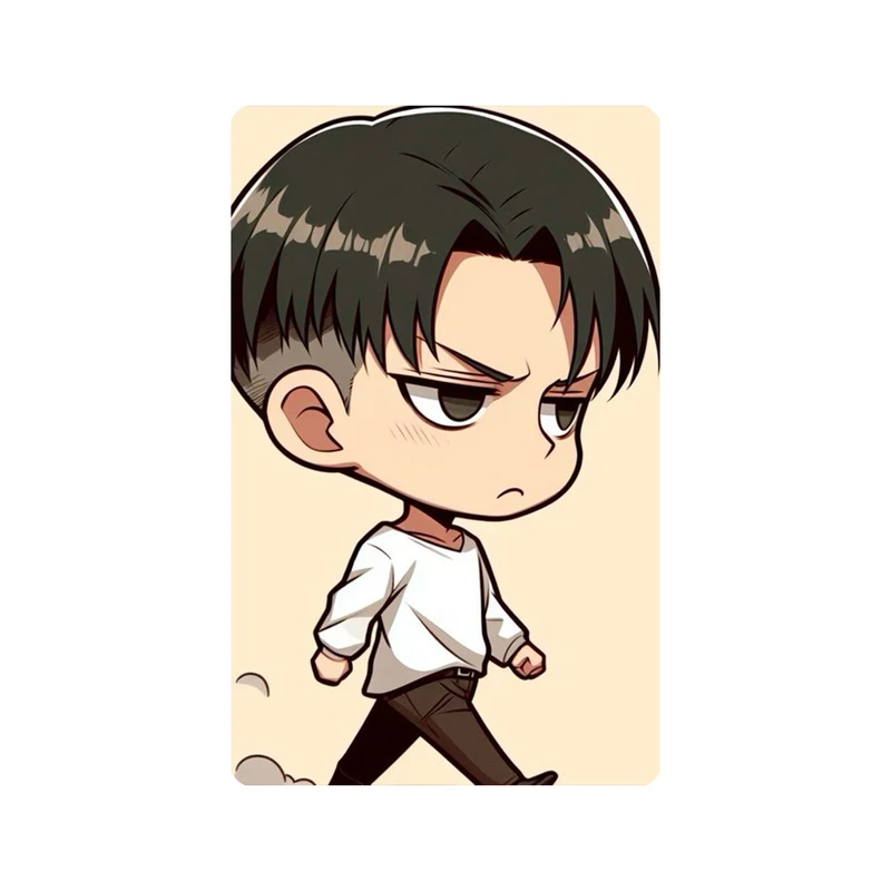 استیکر کارت مدل انیمه طرح اتک ان تایتان لیوای آکرمن attack on titan Levi Ackermann کد 5421