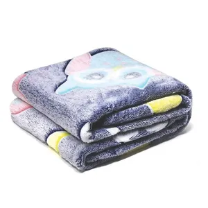  پتو مدل شبنما طرح جغد یک نفره سایز 150×210 سانتی‌متر