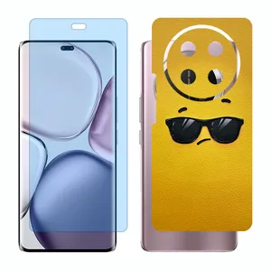 Glass Together model anti blue screen protector suitable for Honor X9c mobile phone with back cover sticker