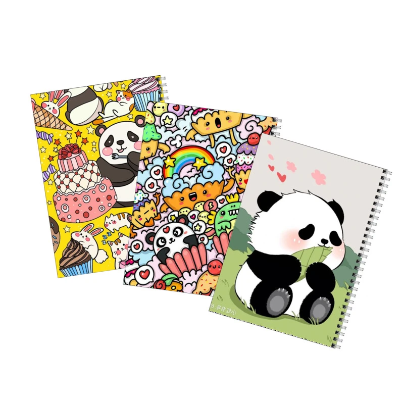 دفتر مشق 80 برگ بامبیلیپ طرح پاندا فانتزی کد 83 مجموعه 3 عددی