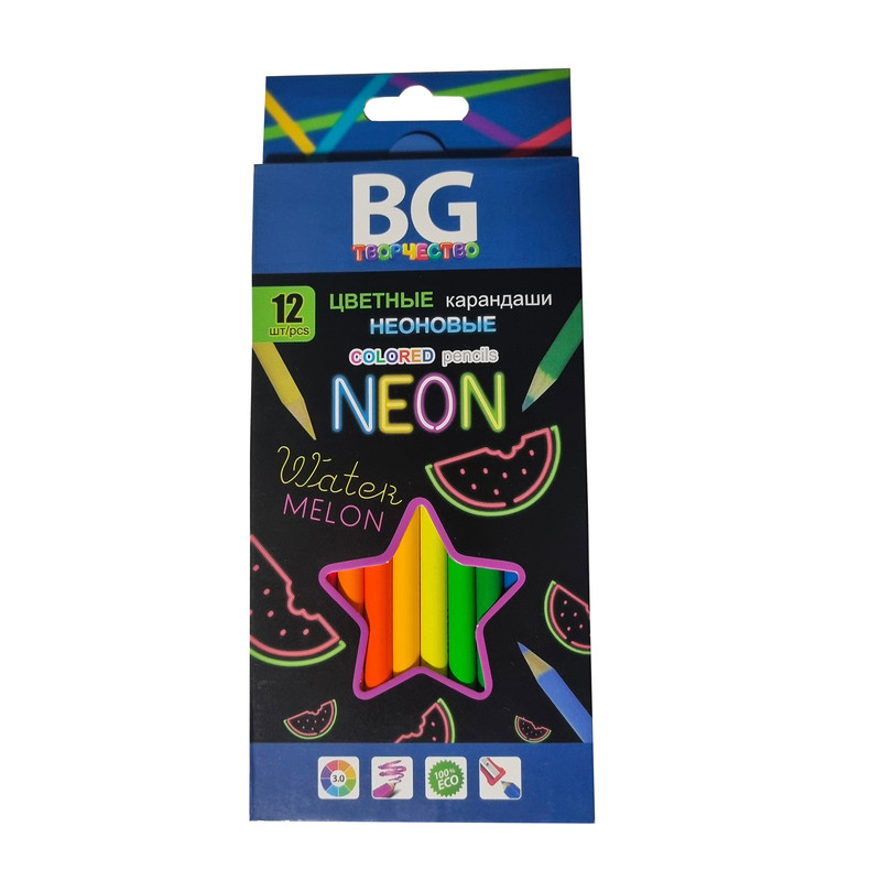 مداد رنگی ۱۲ رنگ بی جی