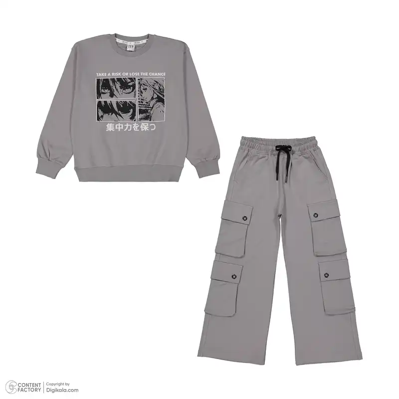 ست سویشرت و شلوار دخترانه لیو مدل 2-6832