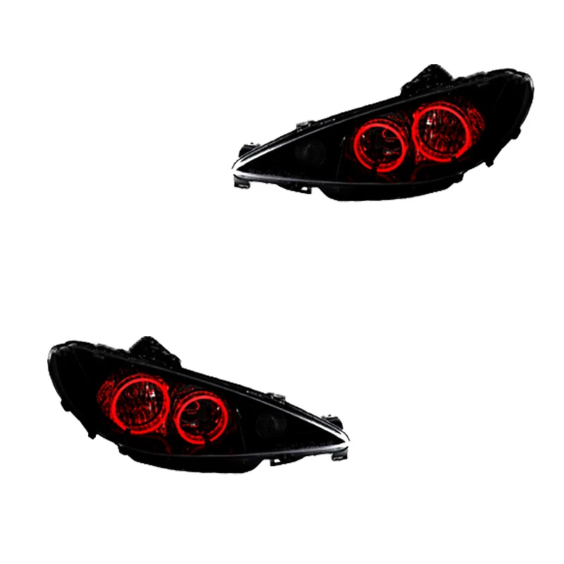 چراغ جلو خودرو گروه پژوهش صنعت مدرن مدل 3D-R مناسب برای پژو 206 بسته دو عددی